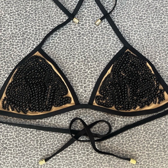 Beach Bunny Black and Gold Bikini Small - Picture 6 of 7
